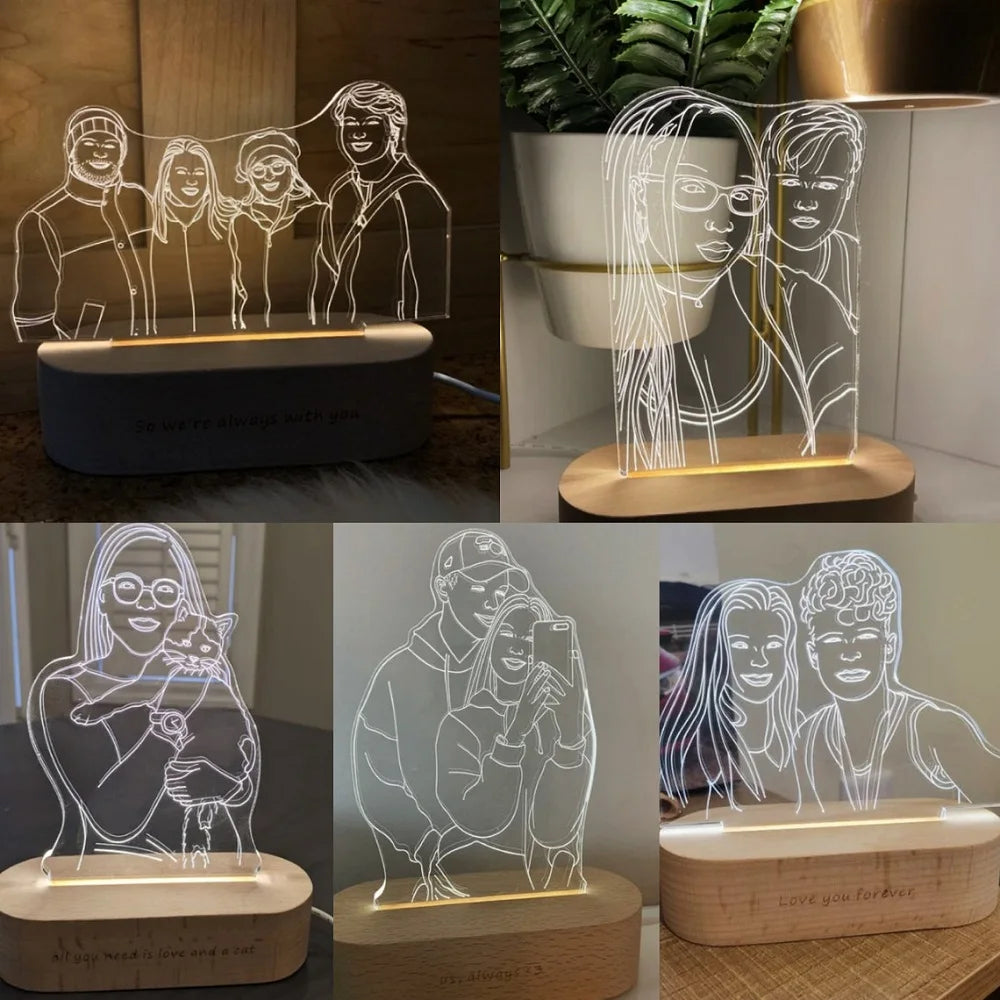 Personalized 3D Photo Lamp