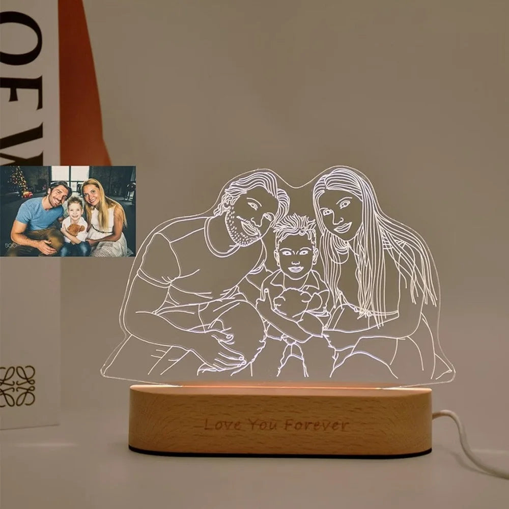 Personalized 3D Photo Lamp